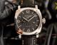 All Black Panerai Radiomir GMT Automatic Watch 45mm Brown Leather Strap High Copy (8)_th.jpg